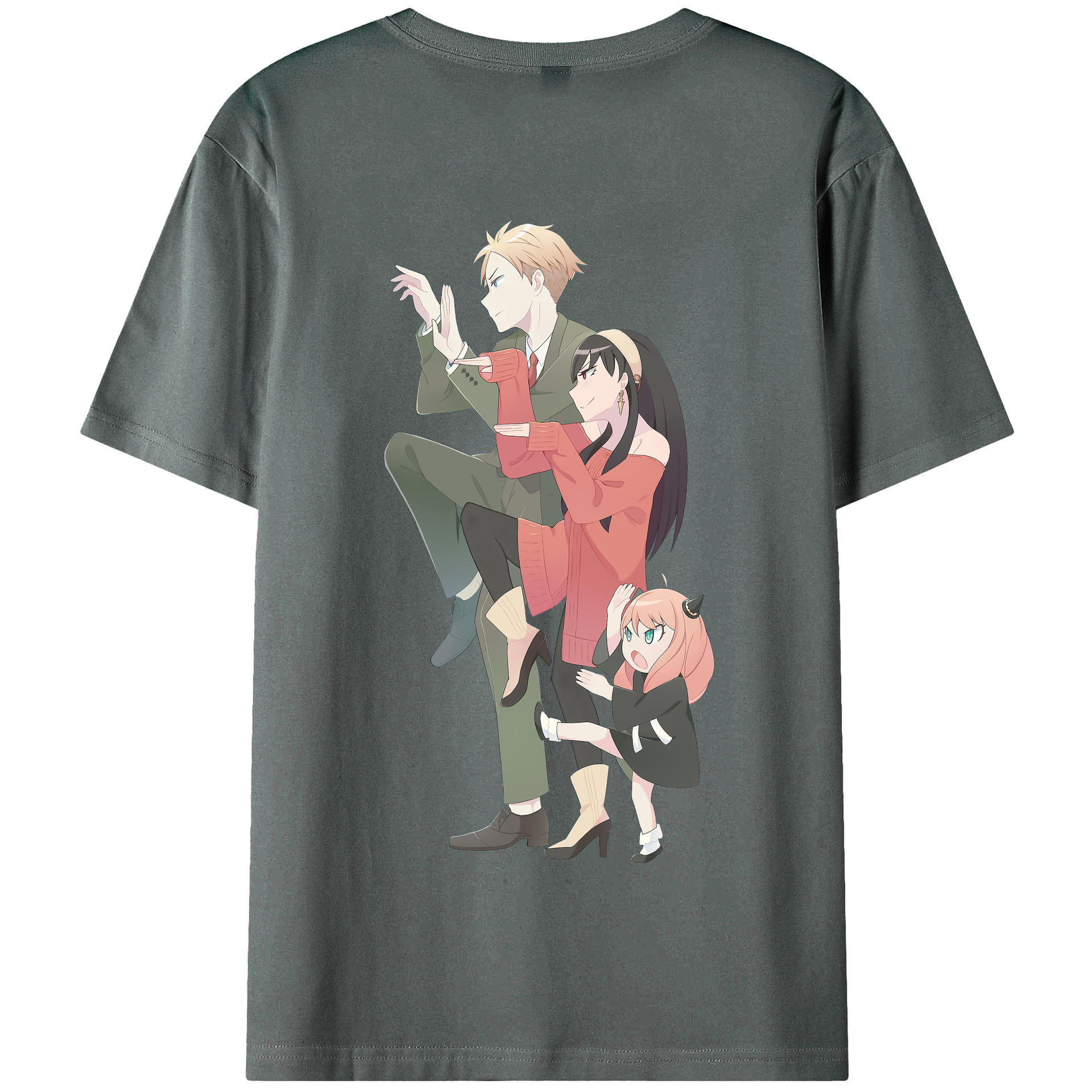 （画像用） SPY×FAMILY间谍家家酒 綿100％半袖Tシャツ（背面プリント）
